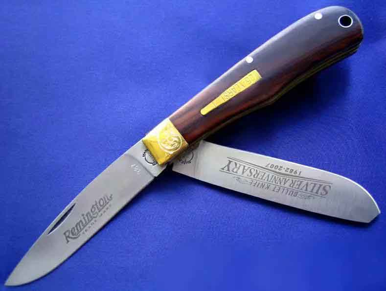 Remington 25周年经念版 双开绅士折刀，铜头，标准版